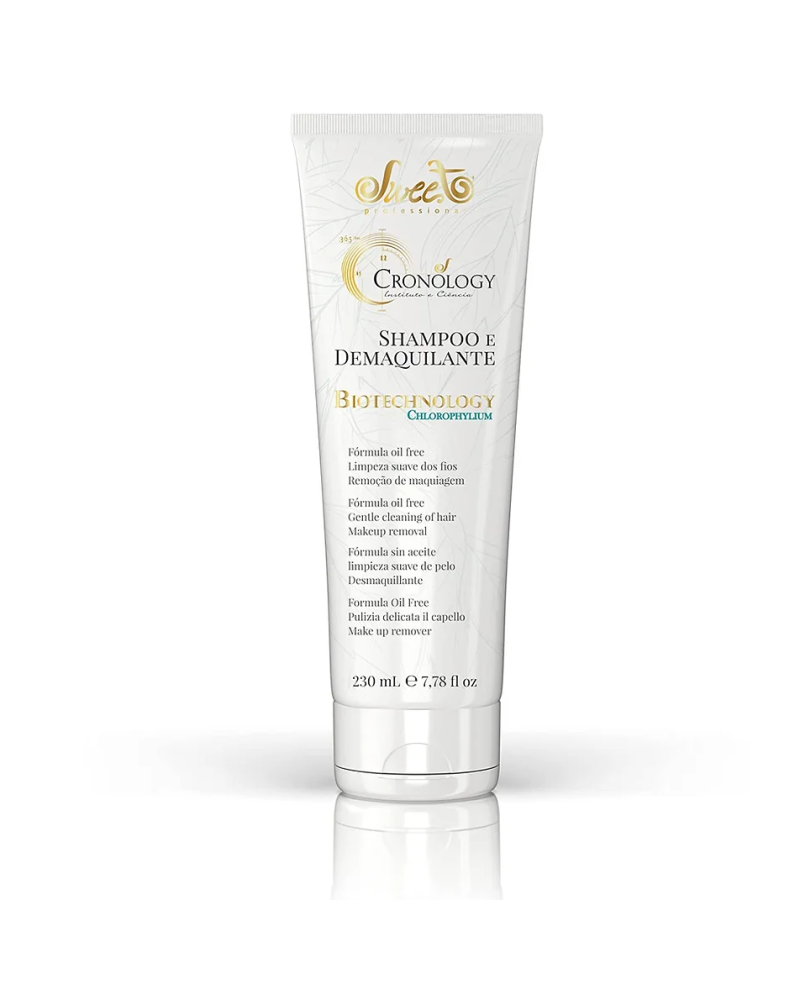 Sweet - Cronology Champú Cabello & Desmaquillante Facial | Limpiador 2 en 1 para Lavar el Cabello y  Desmaquillar el  Rostro....