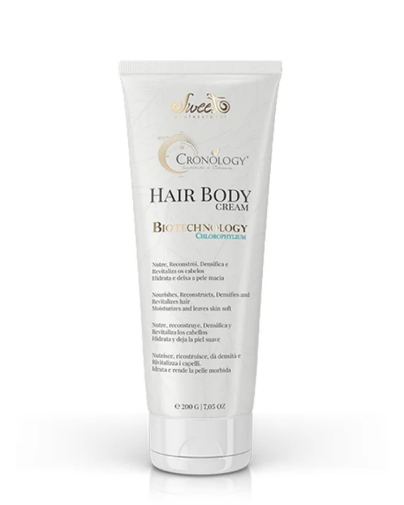 Sweet - Cronology Mascarilla Cabello & Cuerpo | Crema Hidratante 2 en 1 para Cabello y Cuerpo.   Desarrollada para uso diurno...