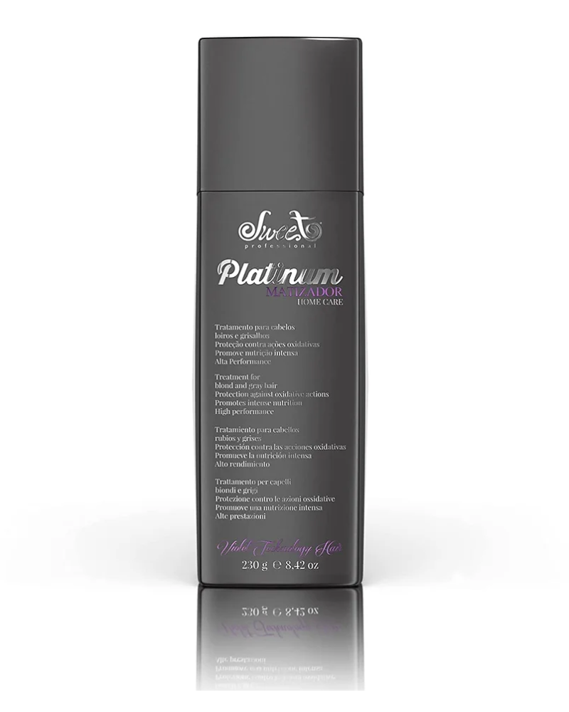 Sweet - Mascarilla Matizadora Platinum | Máscara Matizadora Platinum Home Care 230 gr   Ayuda a prolongar el tratamiento de m...