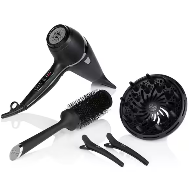 SECADOR GHD AIR® KIT | Di adiós al cabello encrespado y sin volumen con el set profesional de secado ghd air® kit, que incluy...